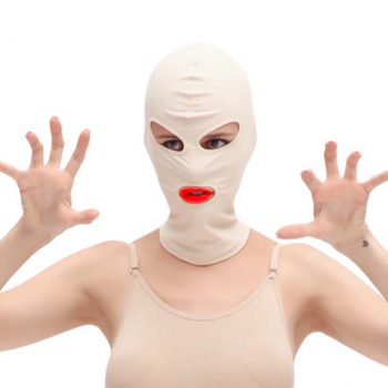 Kopfmaske mit Augen und Mund Öffnungen